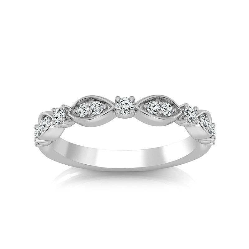 Diamond Band 0.20 ct tw Round 18k White Gold