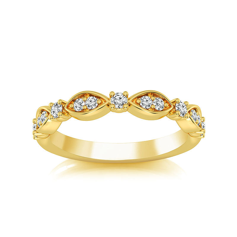 Diamond Band 0.20 ct tw Round 18k Yellow Gold