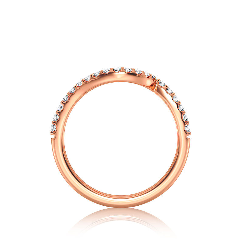 Diamond Band 0.25 ct tw Round 14k Rose Gold