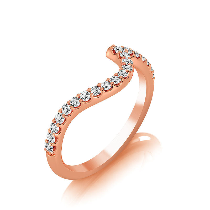 Diamond Band 0.25 ct tw Round 18k Rose Gold