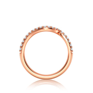 Diamond Band 0.25 ct tw Round 18k Rose Gold