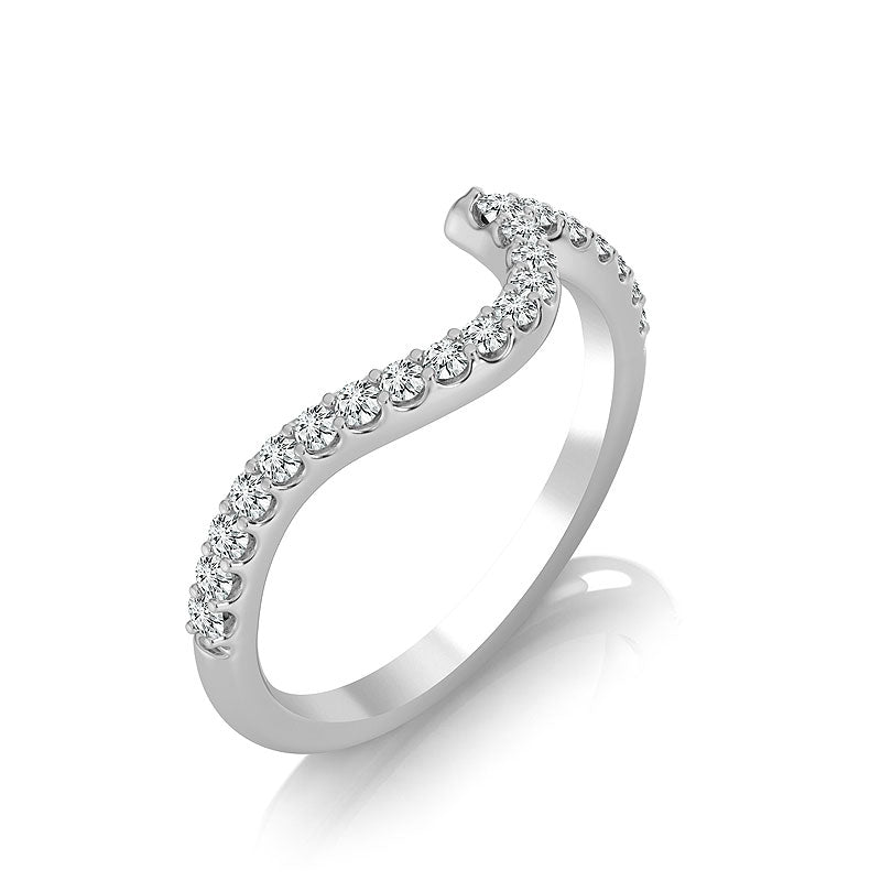 Diamond Band 0.25 ct tw Round 18k White Gold