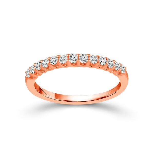 Diamond Band 0.3 ct tw Round 14k Rose Gold