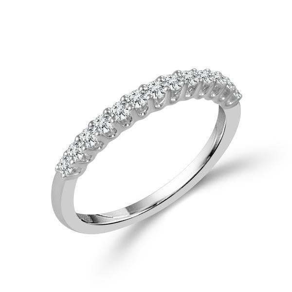 Diamond Band 0.3 ct tw Round 18k White Gold