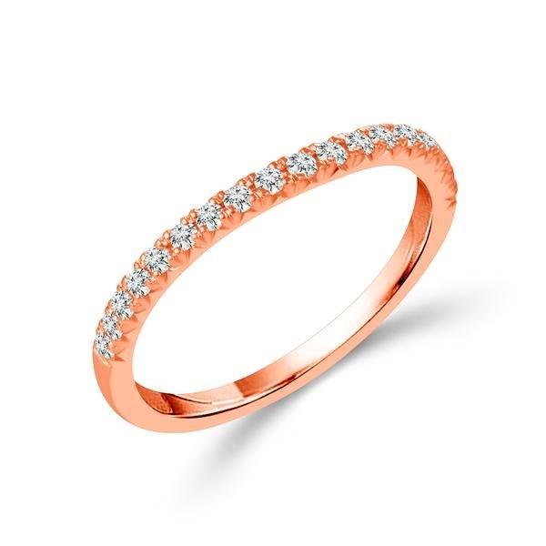 Diamond Band 0.25 ct tw Round 14k Rose Gold