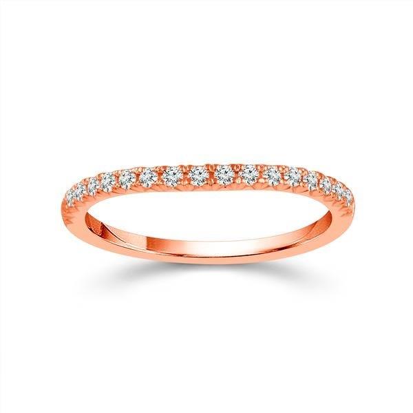Diamond Band 0.25 ct tw Round 14k Rose Gold