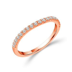 Diamond Band 0.25 ct tw Round 18k Rose Gold