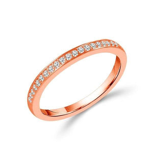 Diamond Band 0.2 ct tw Round 14k Rose Gold