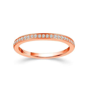 Diamond Band 0.2 ct tw Round 18k Rose Gold