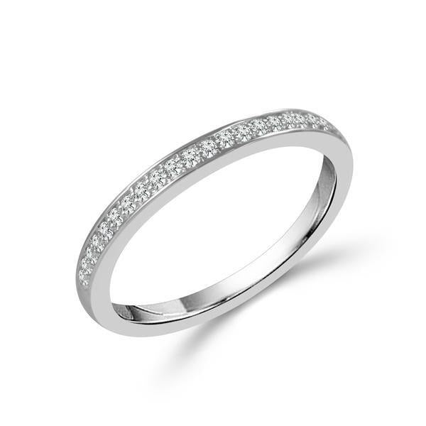 Diamond Band 0.2 ct tw Round 14k White Gold