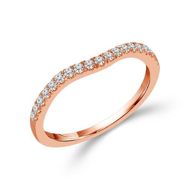 Diamond Band 0.2 ct tw Round 14k Rose Gold