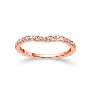 Diamond Band 0.2 ct tw Round 14k Rose Gold