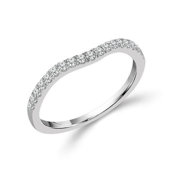 Diamond Band 0.2 ct tw Round 18k White Gold