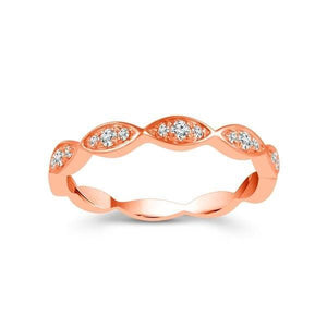 Diamond Band 0.16 ct tw Round 18k Rose Gold