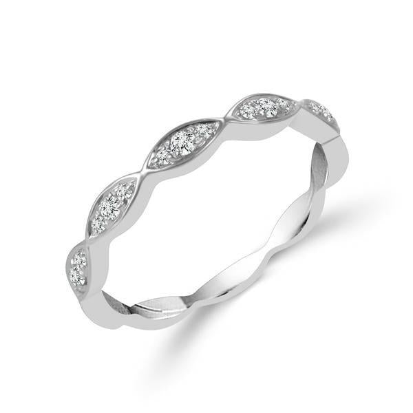 Diamond Band 0.16 ct tw Round 18k White Gold