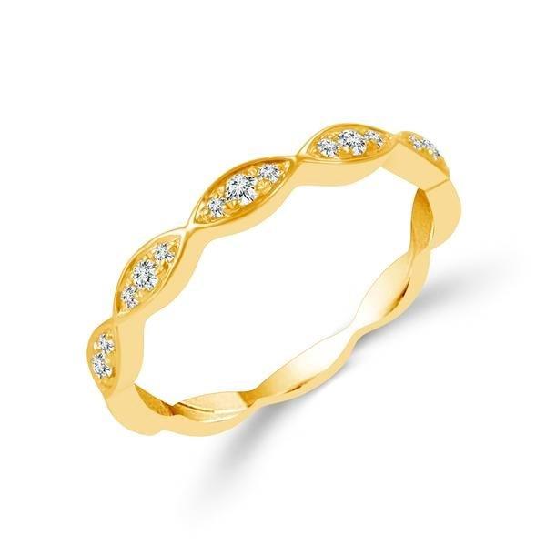 Diamond Band 0.16 ct tw Round 14k Yellow Gold