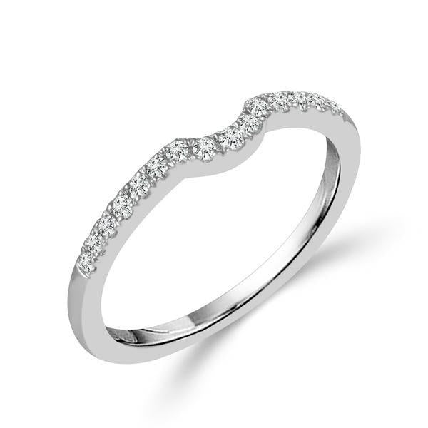 Diamond Band 0.2 ct tw Round 14k White Gold