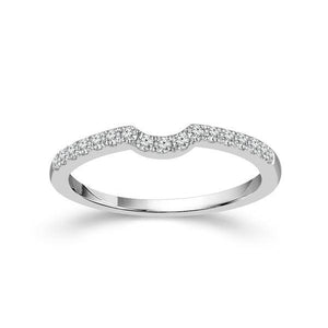 Diamond Band 0.2 ct tw Round 18k White Gold