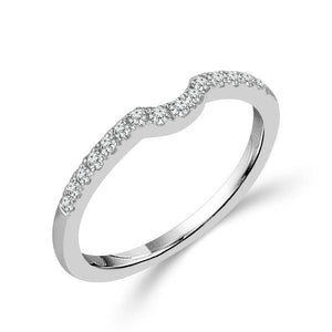 Diamond Band 0.2 ct tw Round 18k White Gold