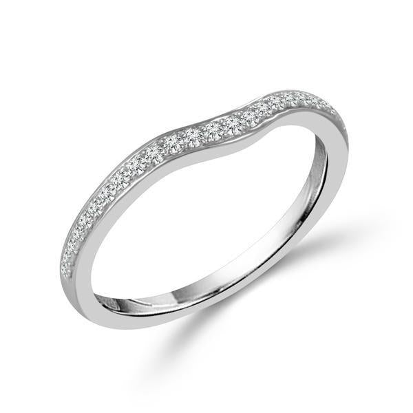 Diamond Band 0.16 ct tw Round 18k White Gold