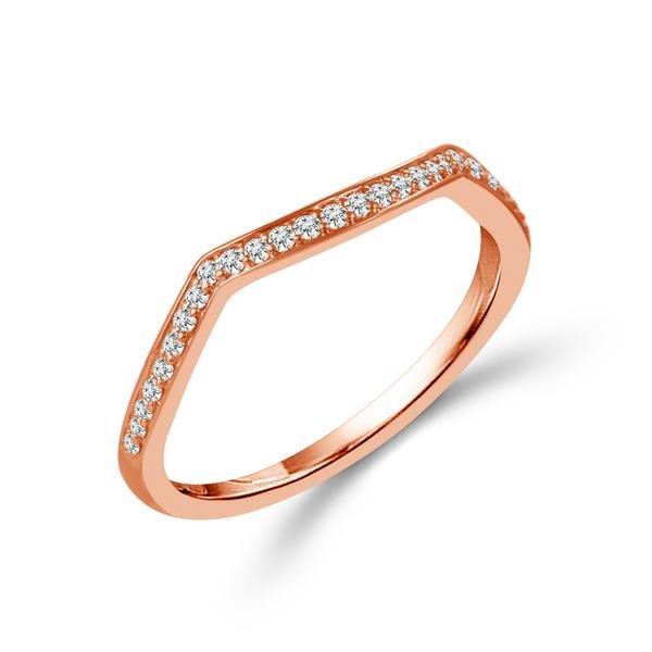 Diamond Band 0.13 ct tw Round 14k Rose Gold