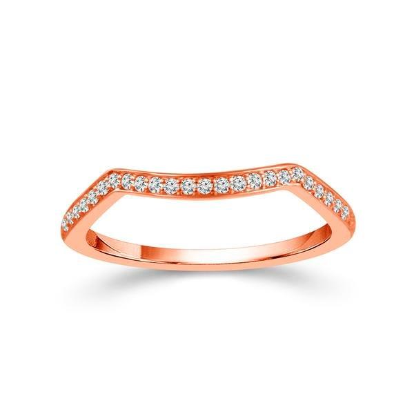 Diamond Band 0.13 ct tw Round 14k Rose Gold