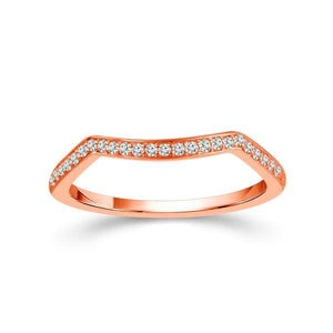 Diamond Band 0.13 ct tw Round 14k Rose Gold