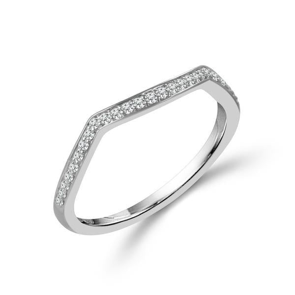 Diamond Band 0.13 ct tw Round 18k White Gold