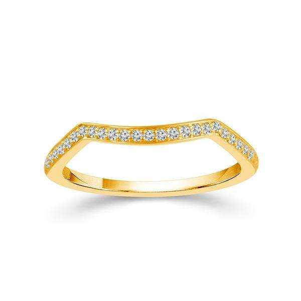 Diamond Band 0.13 ct tw Round 18k Yellow Gold