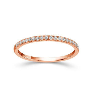 Diamond Band 0.16 ct tw Round 18k Rose Gold