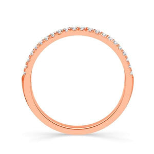 Diamond Band 0.16 ct tw Round 18k Rose Gold