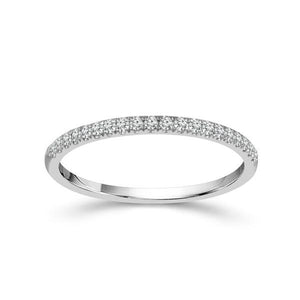 Diamond Band 0.16 ct tw Round 18k White Gold
