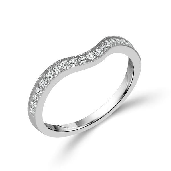 Diamond Band 0.2 ct tw Round 14k White Gold