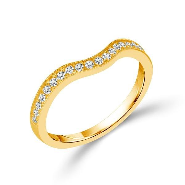 Diamond Band 0.2 ct tw Round 18k Yellow Gold