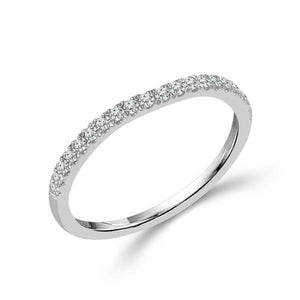 Diamond Band 0.2 ct tw Round 18k White Gold