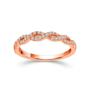 Diamond Band 0.33 ct tw Round 14k Rose Gold