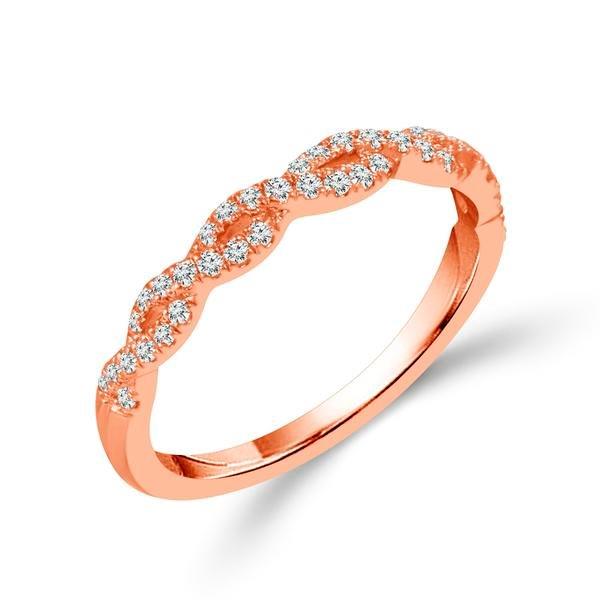 Diamond Band 0.33 ct tw Round 18k Rose Gold