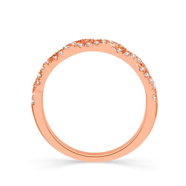 Diamond Band 0.33 ct tw Round 18k Rose Gold