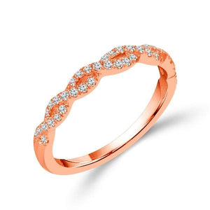 Diamond Band 0.33 ct tw Round 18k Rose Gold
