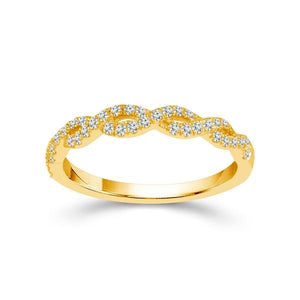 Diamond Band 0.33 ct tw Round 18k Yellow Gold