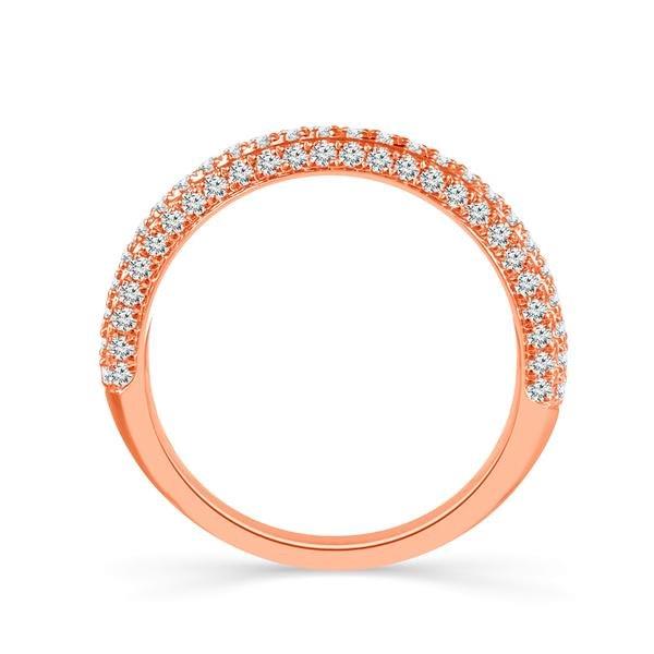 Diamond Band 0.63 ct tw Round 18k Rose Gold