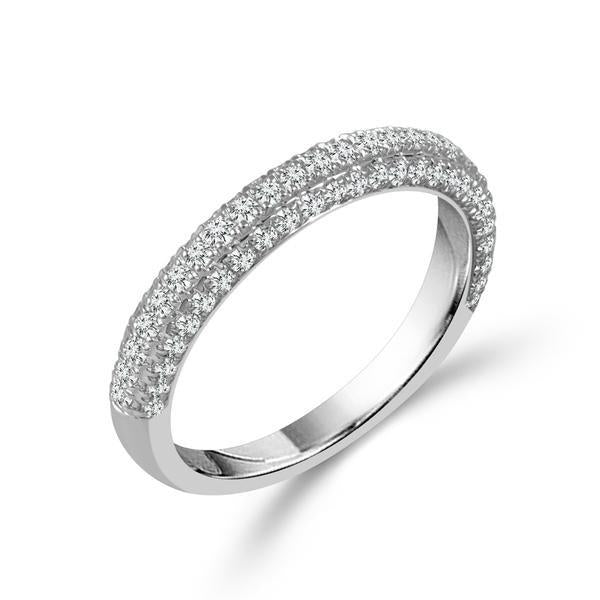 Diamond Band 0.63 ct tw Round 18k White Gold