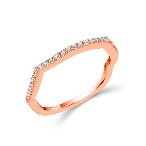 Diamond Band 0.16 ct tw Round 14k Rose Gold