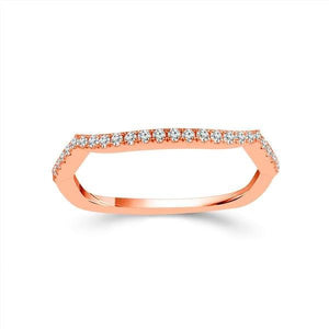 Diamond Band 0.16 ct tw Round 14k Rose Gold