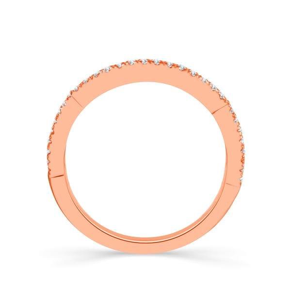 Diamond Band 0.16 ct tw Round 14k Rose Gold