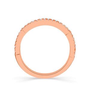Diamond Band 0.16 ct tw Round 14k Rose Gold