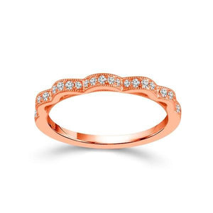 Diamond Band 0.2 ct tw Round 14k Rose Gold