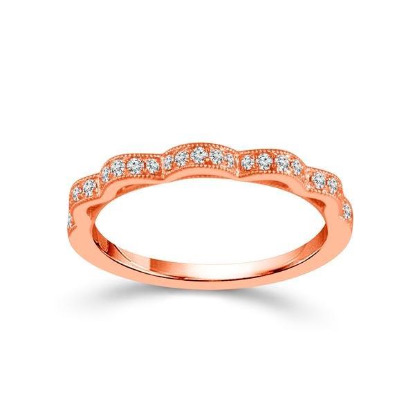 Diamond Band 0.2 ct tw Round 18k Rose Gold