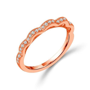 Diamond Band 0.2 ct tw Round 18k Rose Gold