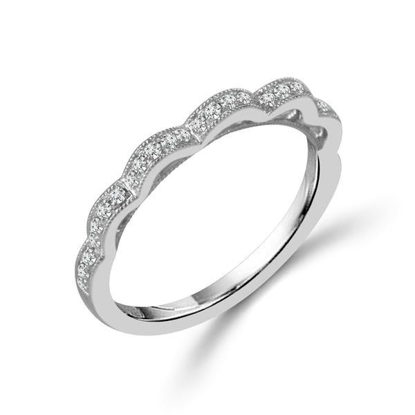 Diamond Band 0.2 ct tw Round 14k White Gold